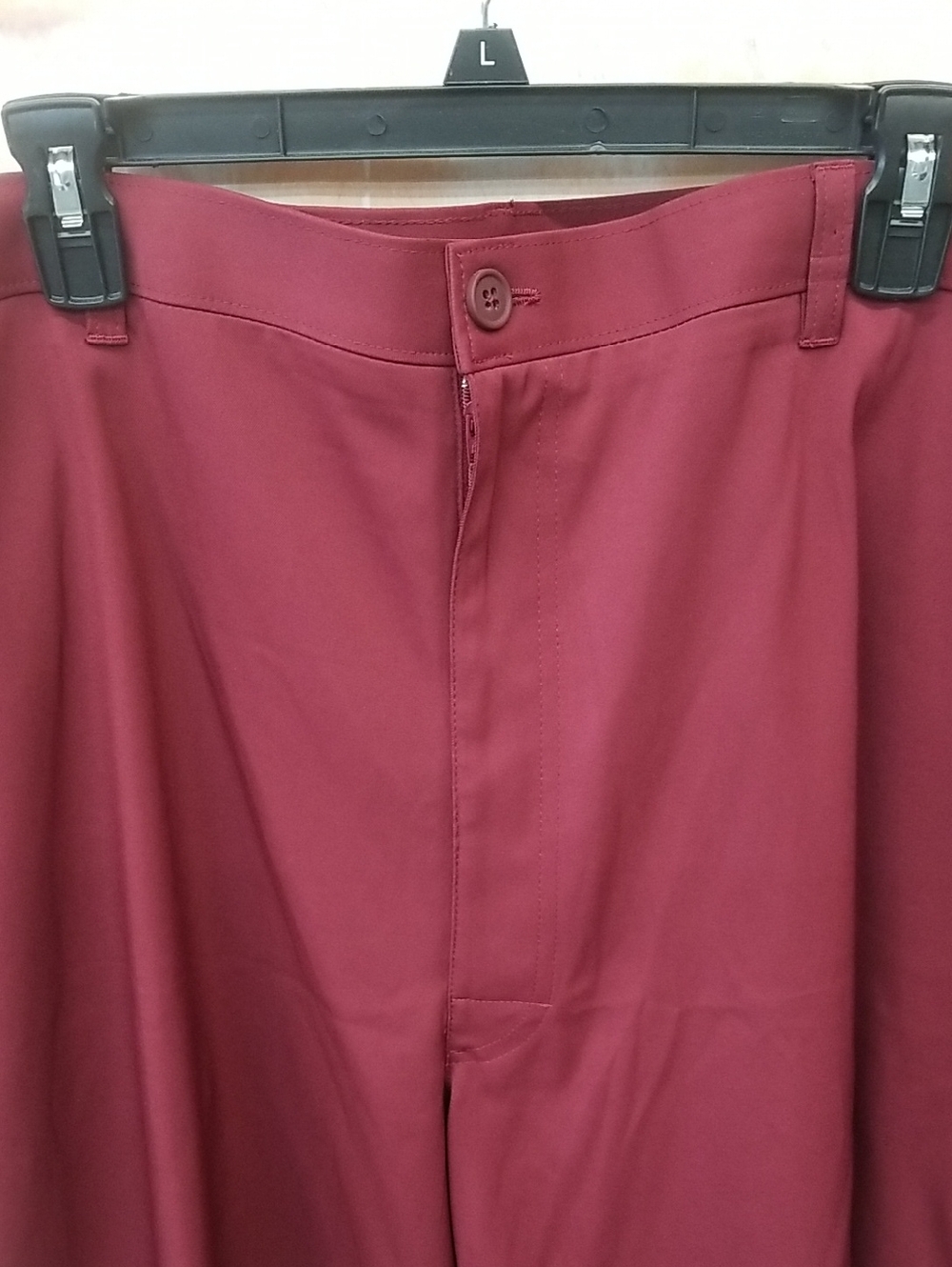 NWT Roundtree & Yorke Men’s Burgundy Flat Front Shorts Size 46 - Picture 2 of 7